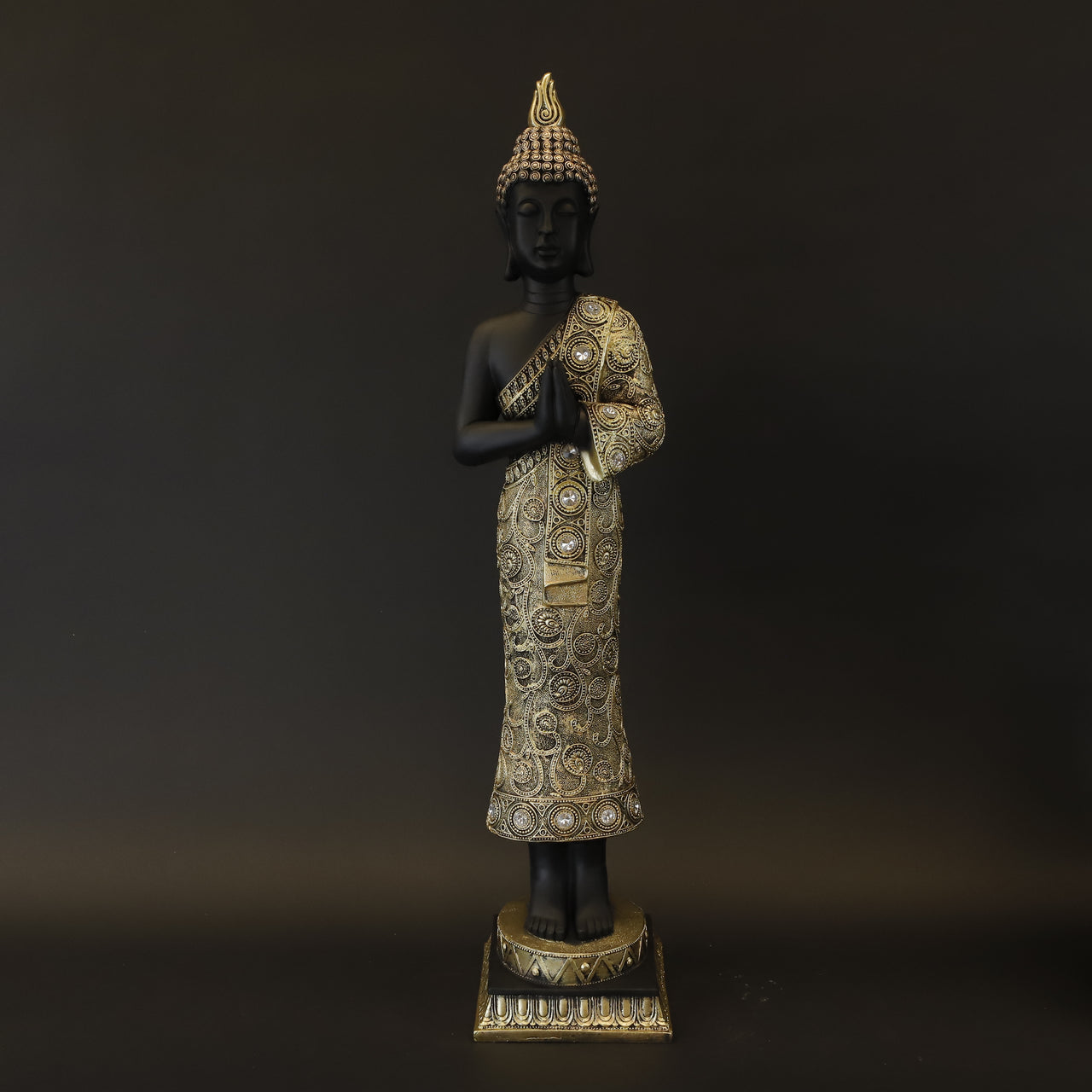 HCHD8234 - Standing Gold Brocade Buddha - M