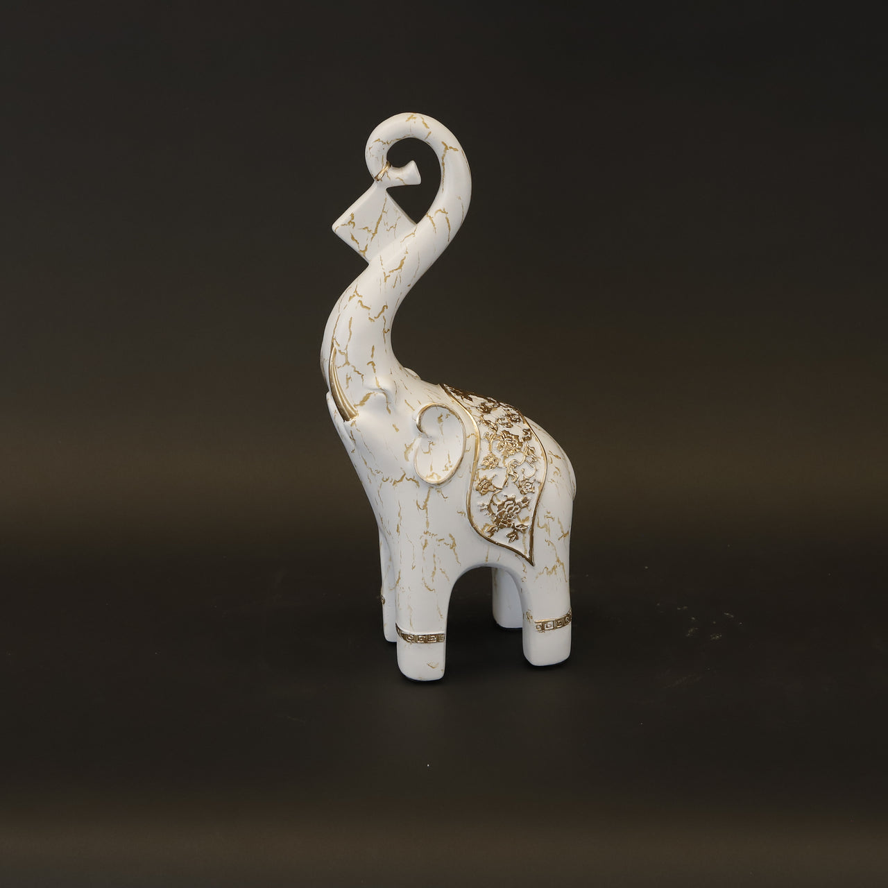 HCHD8235 - White/Gold Elephant - Left