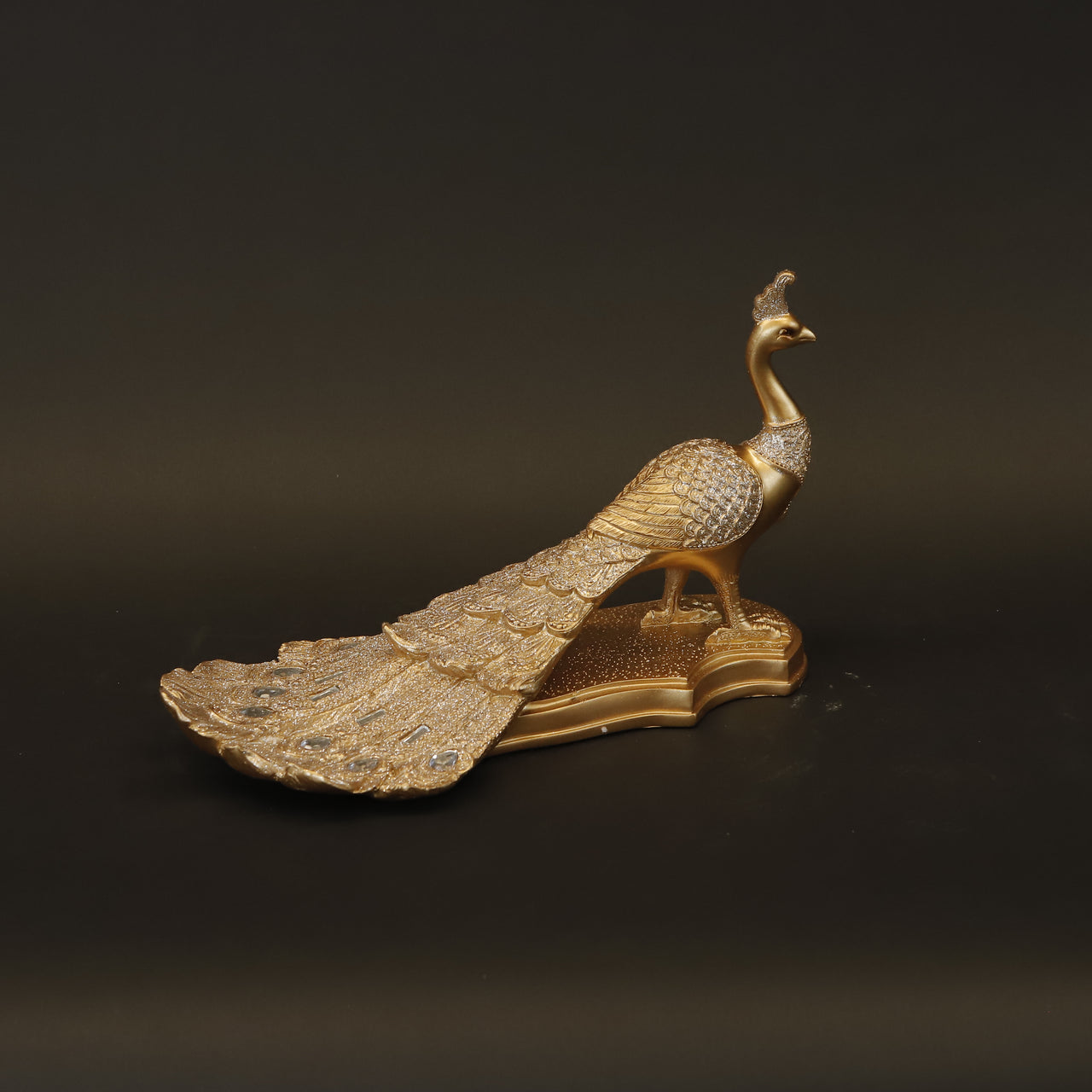 HCHD8238 - Jewelled Peacock on Stand - S