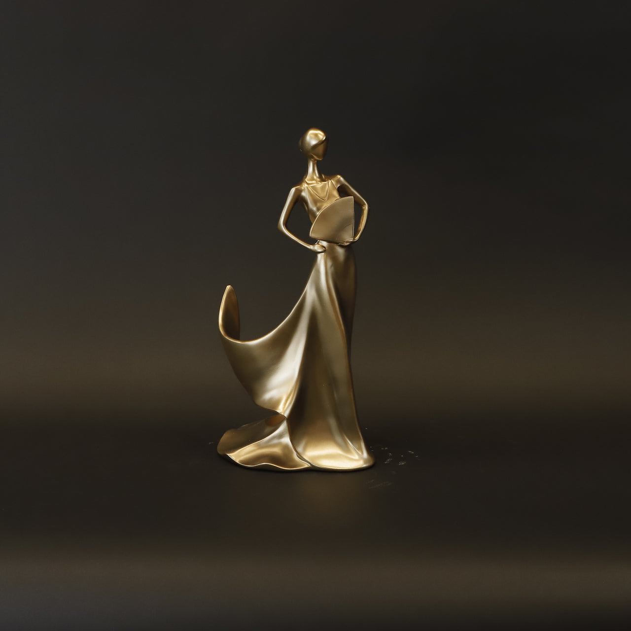 HCHD8289 - Gold Lady Wine Holder