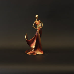 HCHD8290 - Bronze Lady Wine Holder