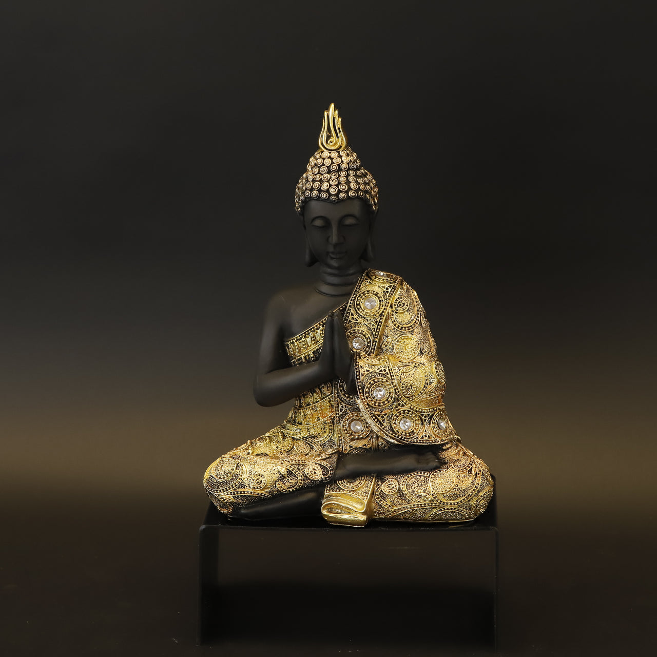 HCHD9096 - Sitting Gold Brocade Buddha - M