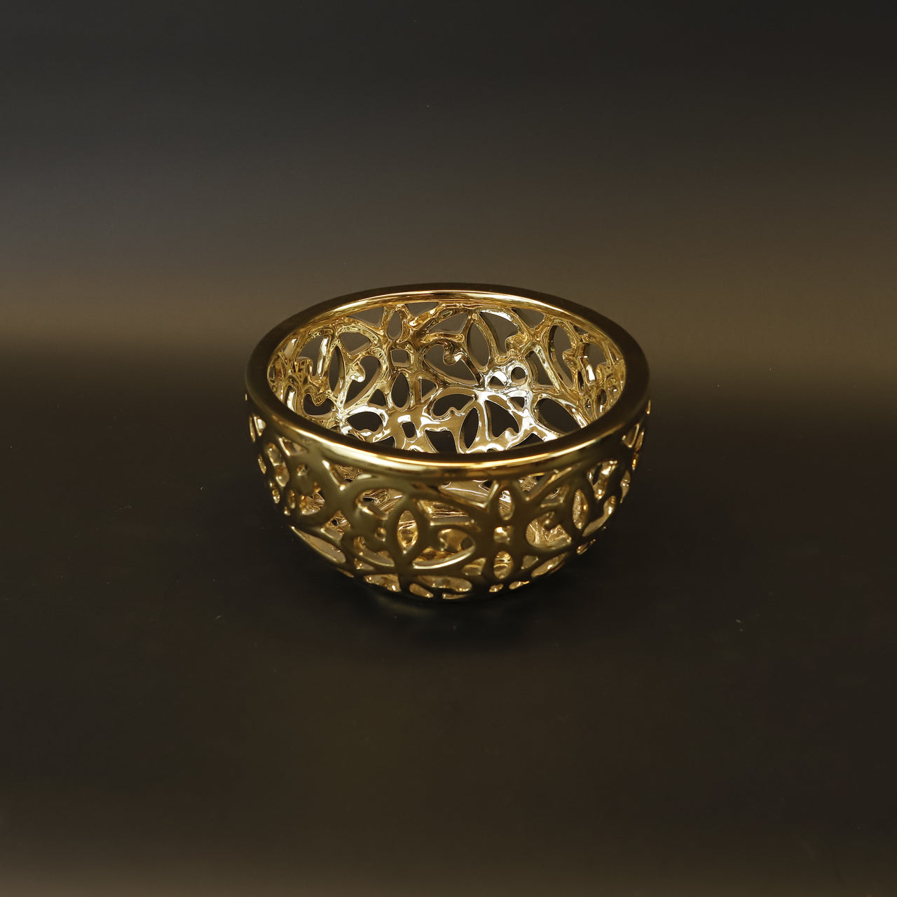 HCHD9128 - Gold Round Bowl