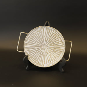 HCHD9186 - S  Round Cream Aztec Plate