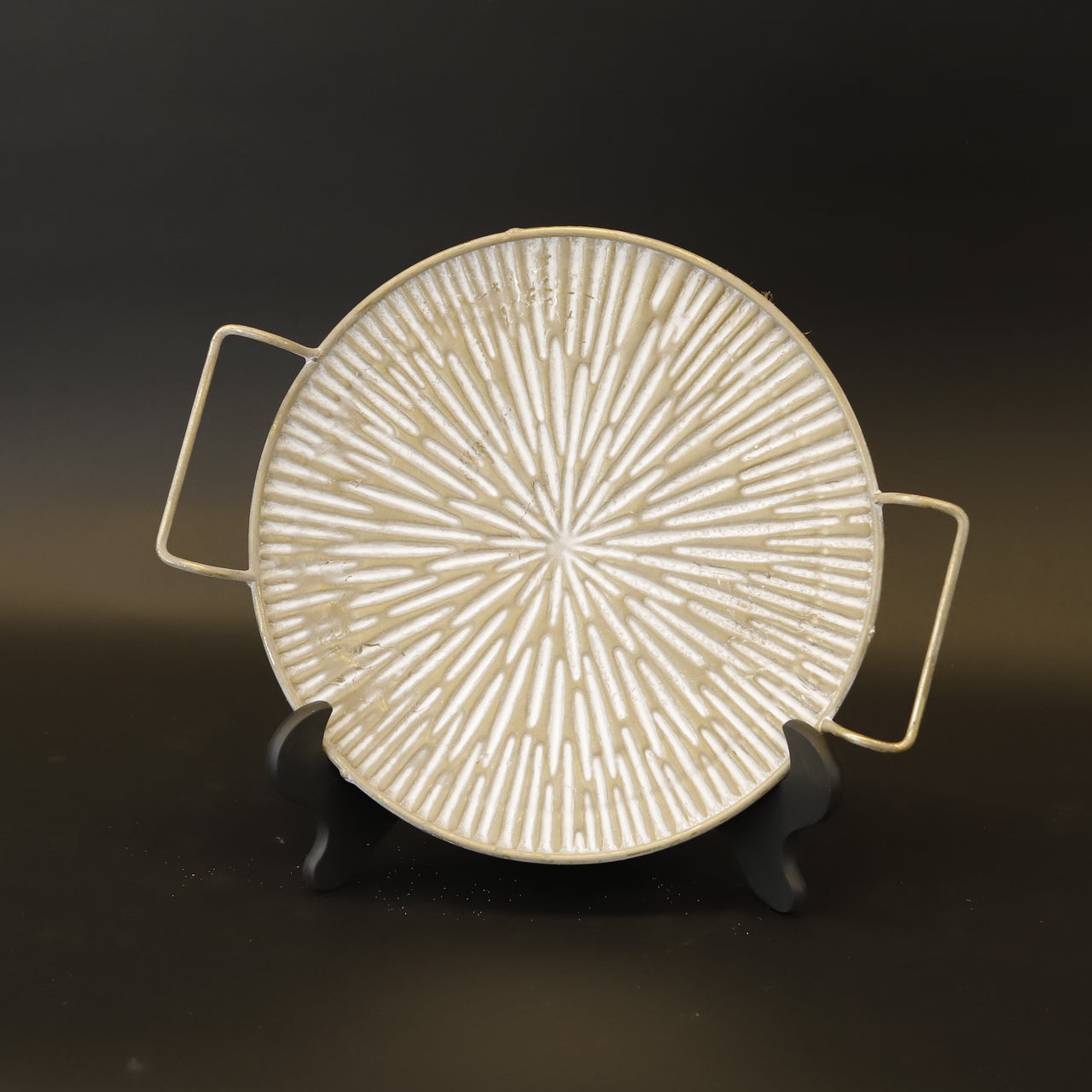 HCHD9187 - M Round Cream Aztec Plate