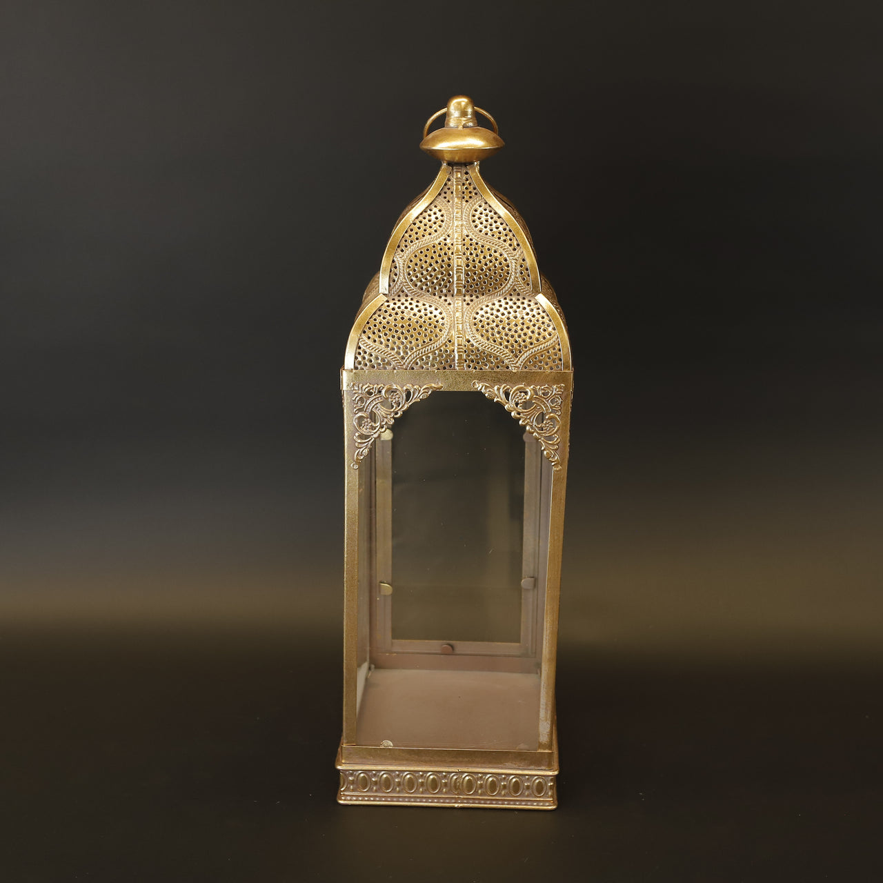 HCHD9216 - L Gold Square Lantern