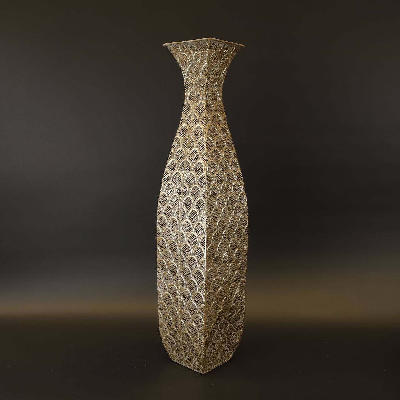 HCHD9217 - Tall Gold Oval Urn