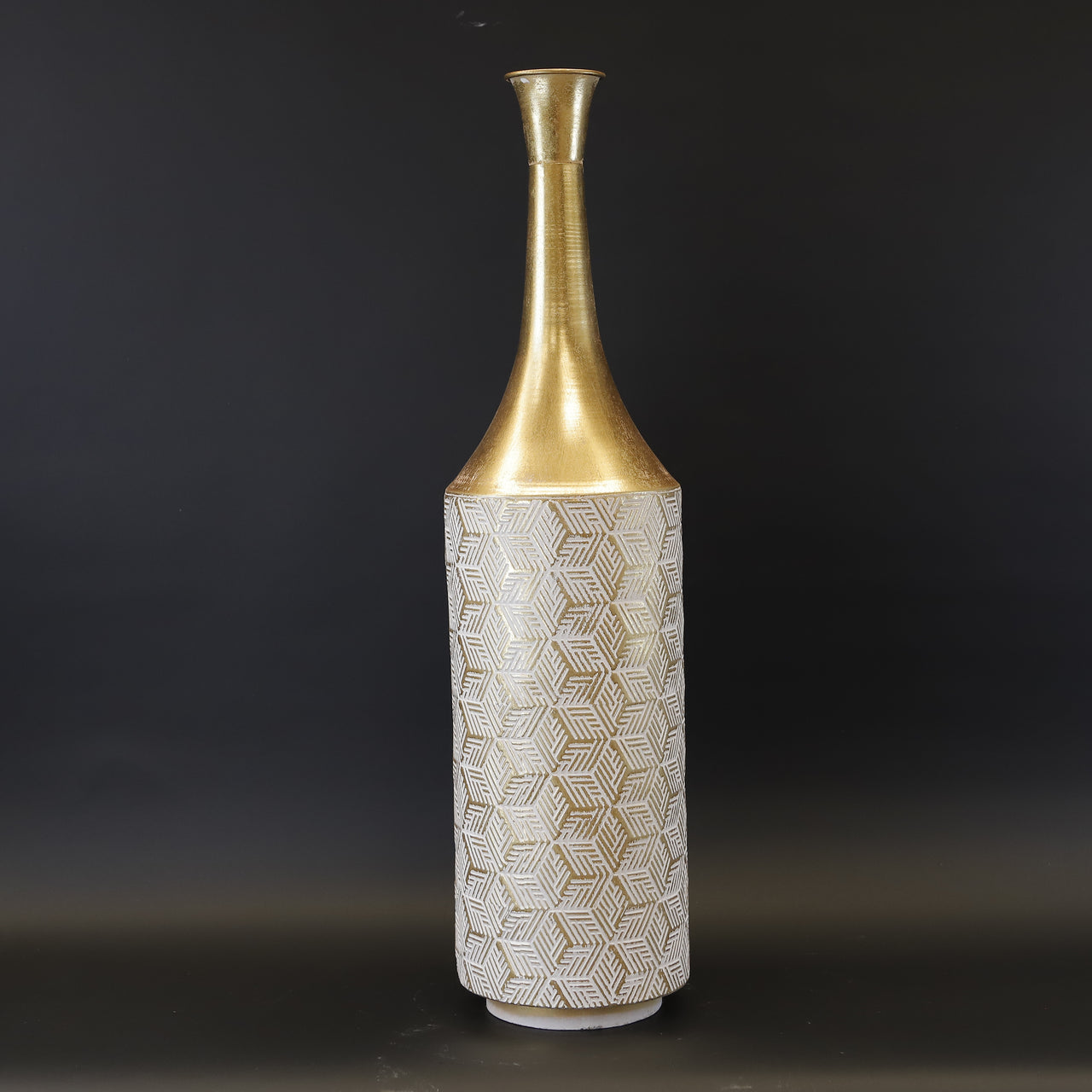 HCHD9221 - L Cream/Gold Tall Jar
