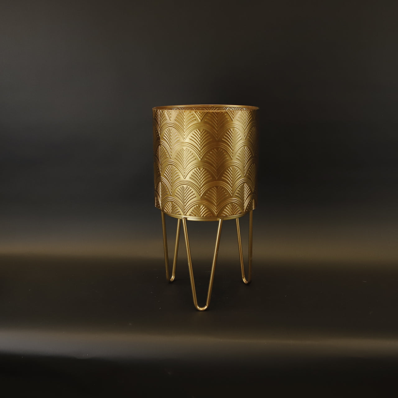 HCHD9222 - S Gold Cylinder Plant Stand