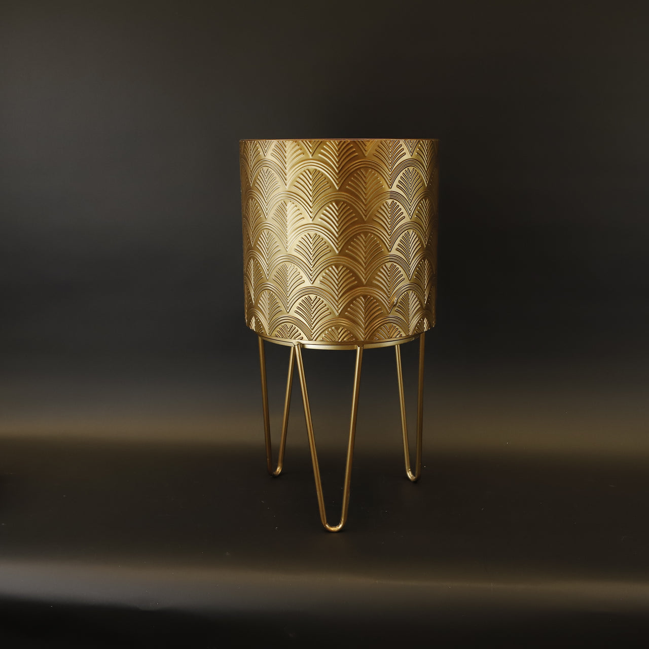 HCHD9223 - M Gold Cylinder Plant Stand