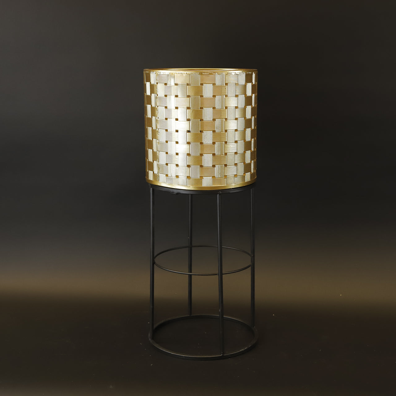 HCHD9226 - S Beaten Gold Plant Stand