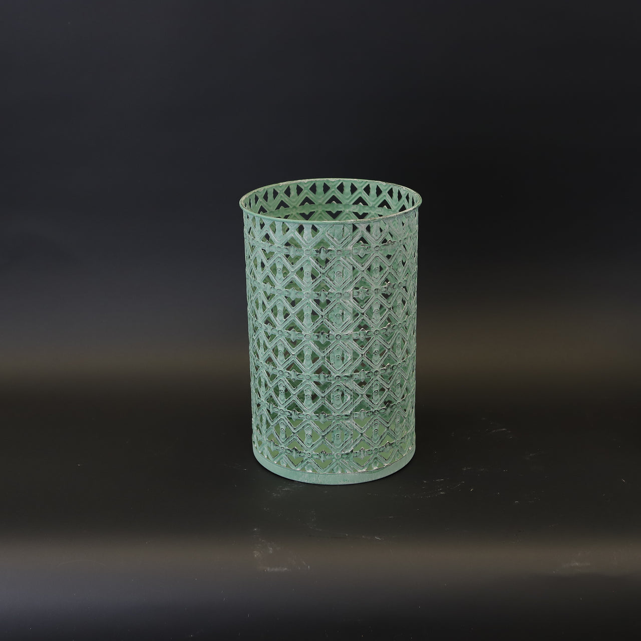 HCHD9256 - L Green Cylinder Vase