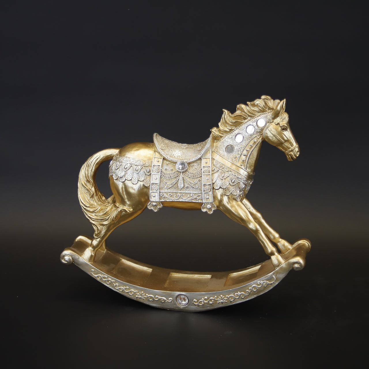 HCHD9429 - Gold Rocking Horse