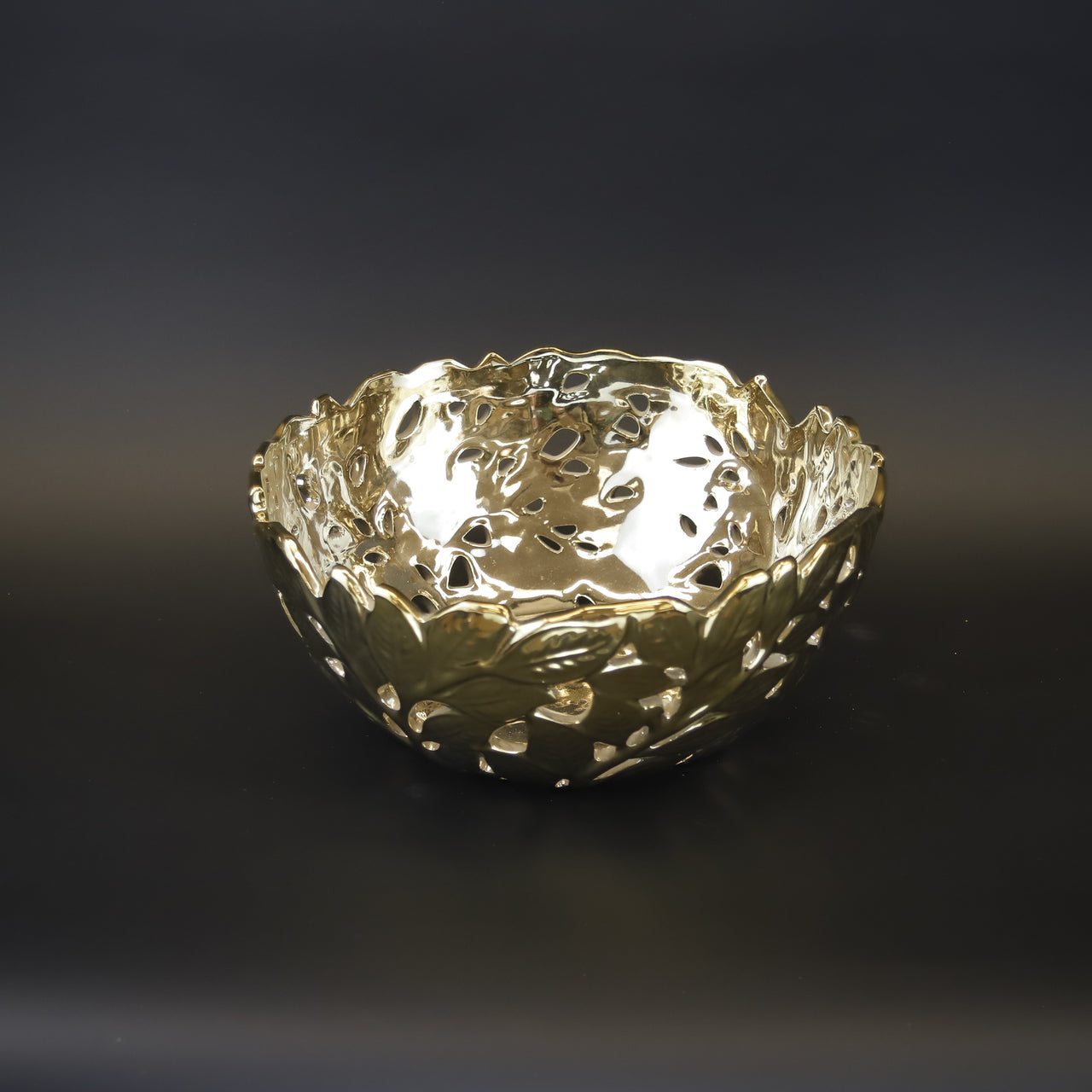 HCHD9537 - Gold Jagged Bowl