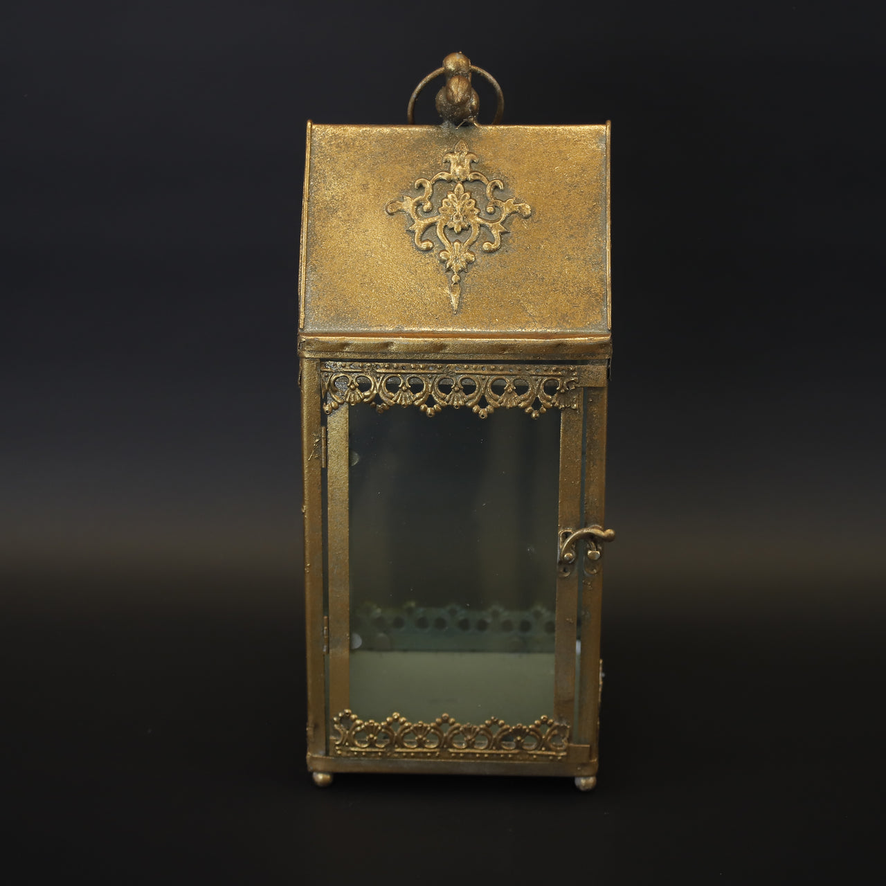 HCHD9743 - M Squat Pewter Lantern
