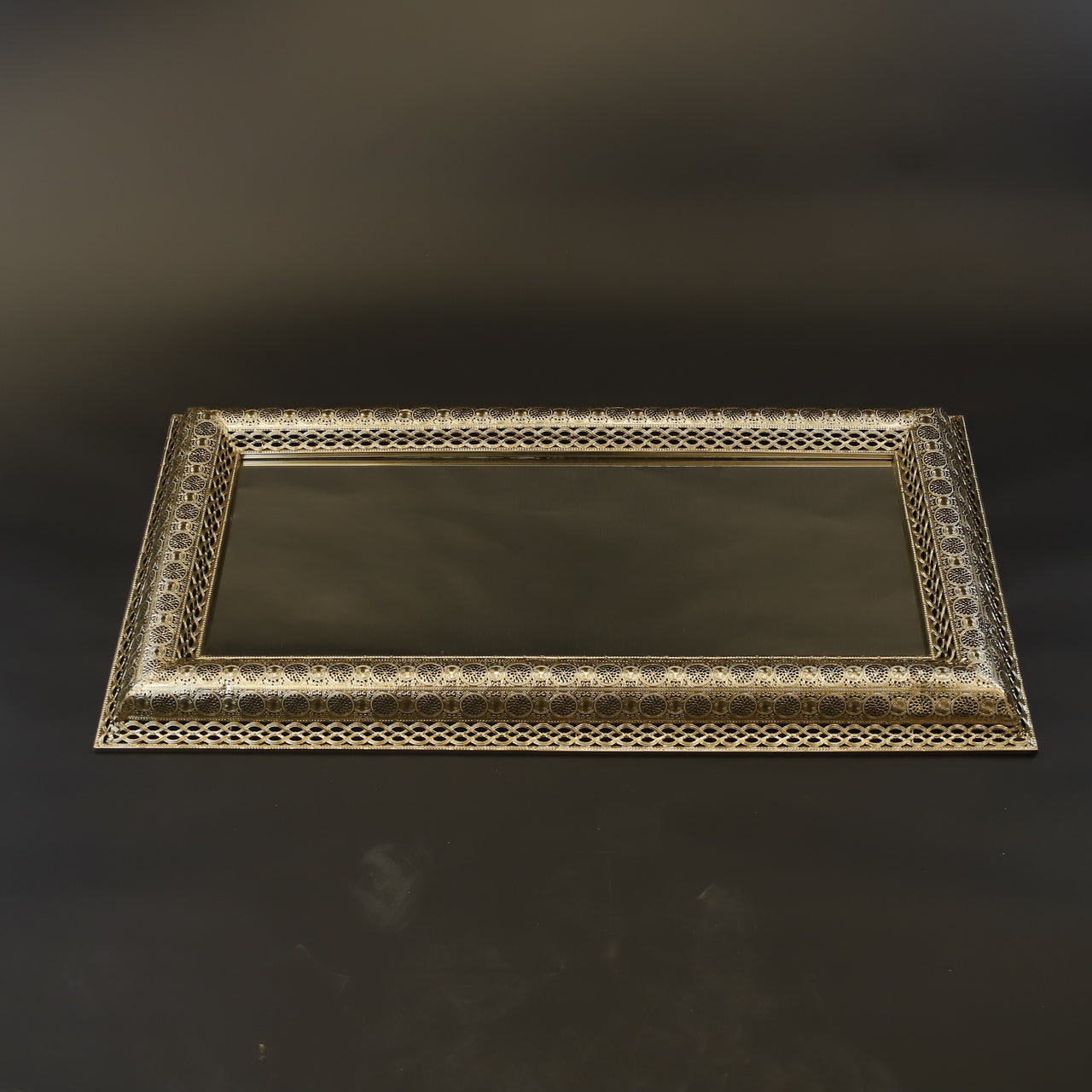 HCHD9753 - Tall Gold Filigree Mirror