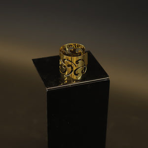 HCKE7326 - Gold Wide Napkin Ring