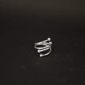 HCKE9631 - Silver Twisted Napkin Ring