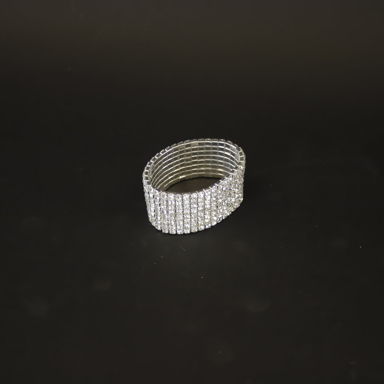 HCKE9637 - Silver Cubic Napkin Ring