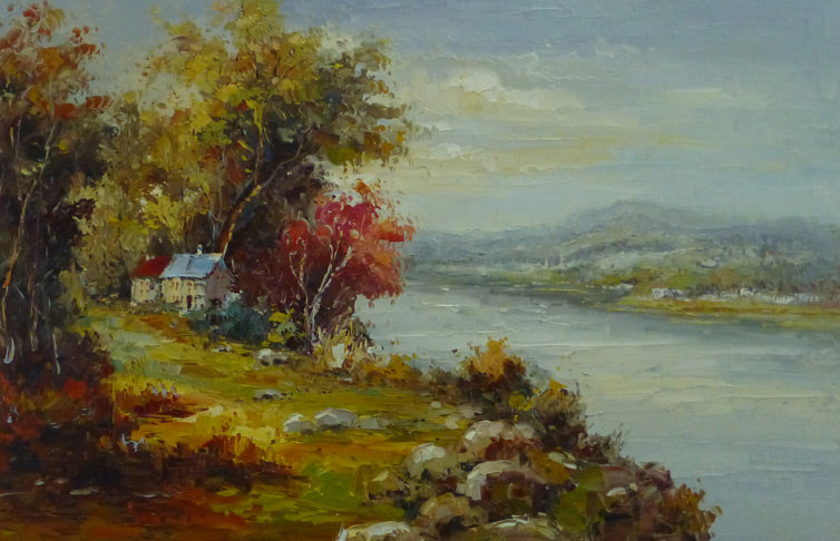 LS3610253 - 24"x36" Original Oil Painting