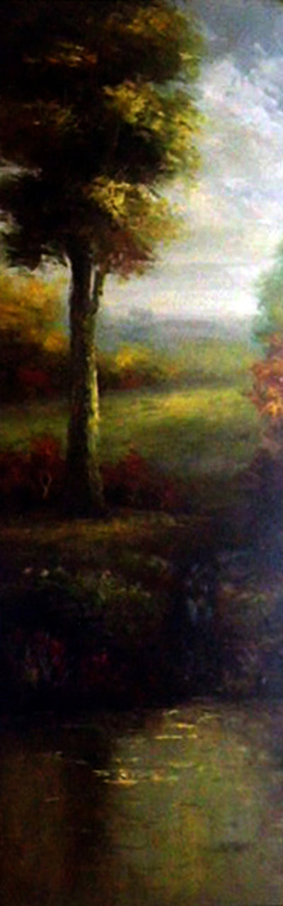 LS3919195 - 12"x36" Original Oil Painting