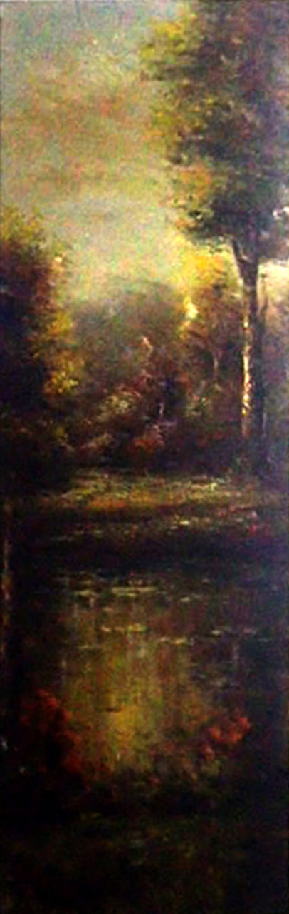 LS3919220 - 12"x36" Original Oil Painting