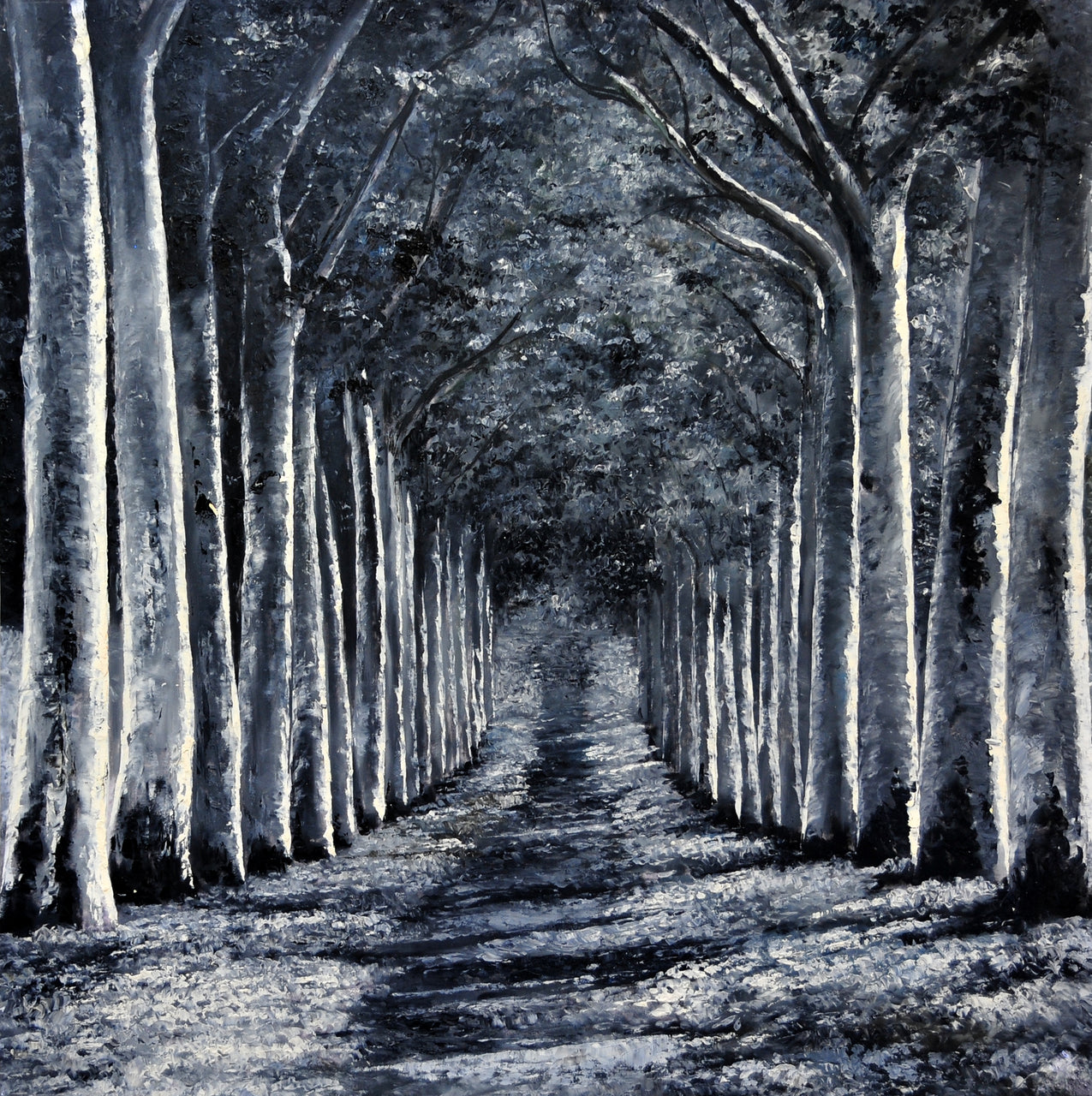 LS4017346 - 40"x40" Original Oil Painting