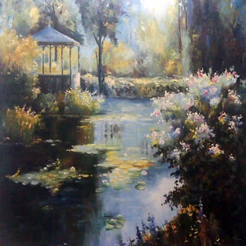 LS4018579 - 40"x40" Original Oil Painting