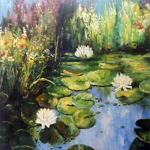 LS4018580 - 40"x40" Original Oil Painting