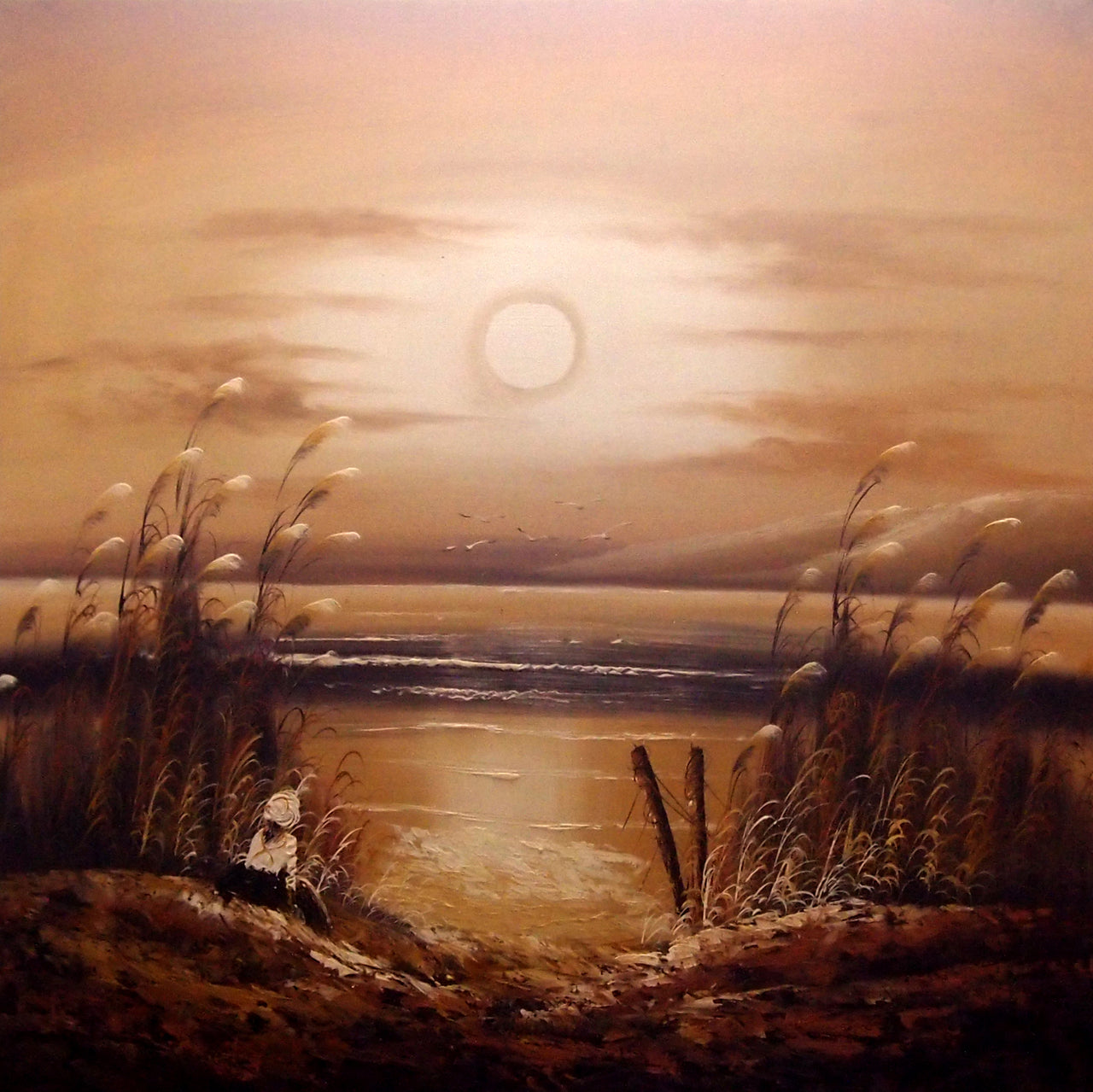 LS4020616 - 40"x40" Original Oil Painting