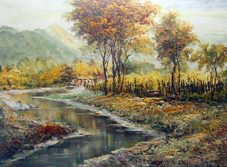LS4818341 - 36"x48" Original Oil Painting