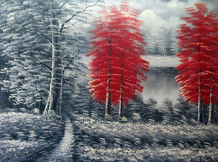 LS4818418 - 36"x48" Original Oil Painting