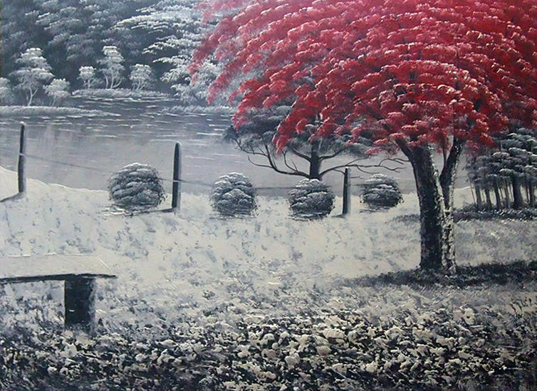 LS4818451 - 36"x48" Original Oil Painting