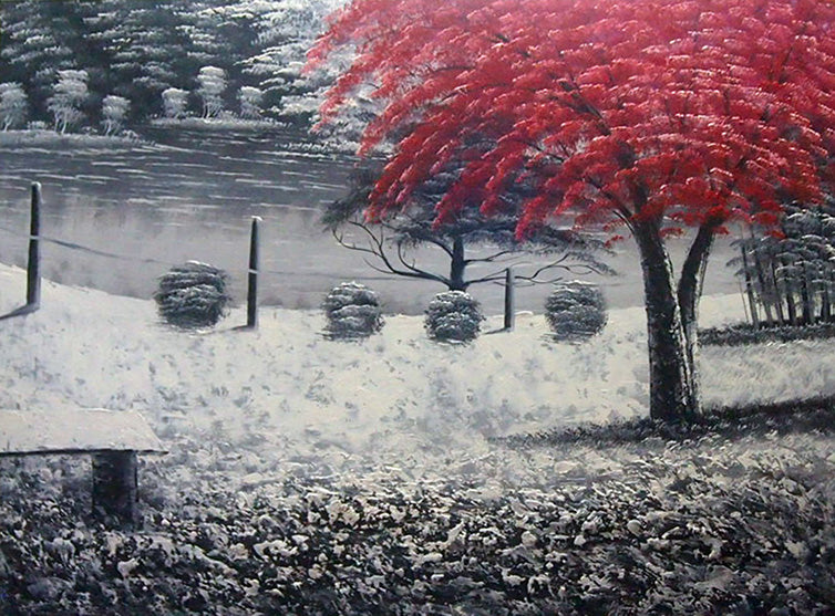 LS4818484 - 36"x48" Original Oil Painting