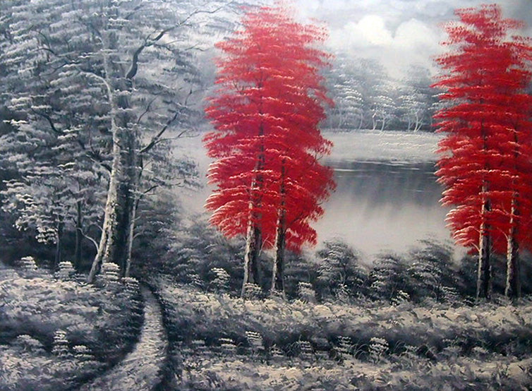 LS4818486 - 36"x48" Original Oil Painting