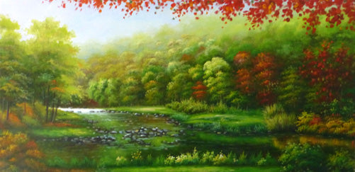 LS5013179 - 24"x48" Original Oil Painting
