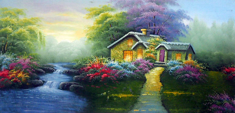 LS5017684 - 24"x48" Original Oil Painting