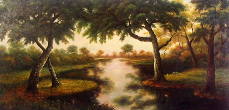 LS5017713 - 24"x48" Original Oil Painting