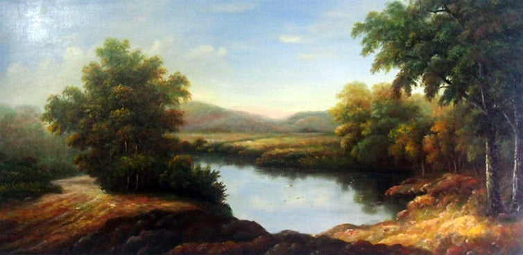 LS5017717 - 24"x48" Original Oil Painting
