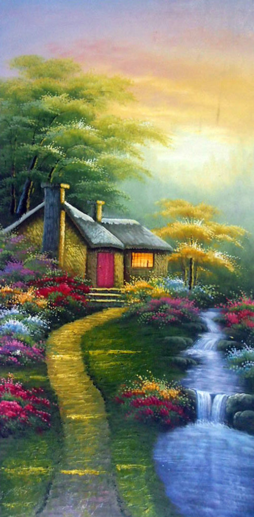 LS5017739 - 24"x48" Original Oil Painting