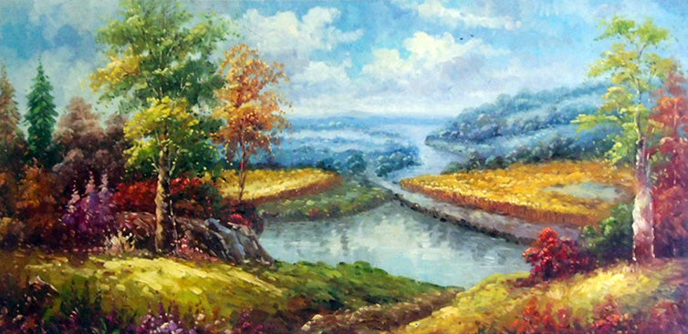 LS5017740 - 24"x48" Original Oil Painting