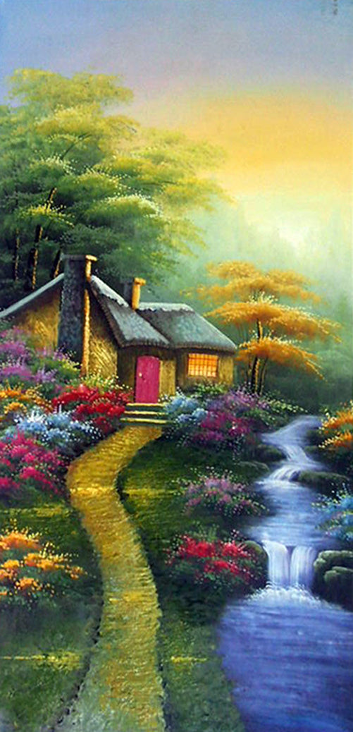 LS5017763 - 24"x48" Original Oil Painting