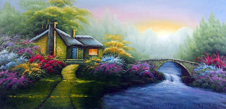 LS5017768 - 24"x48" Original Oil Painting