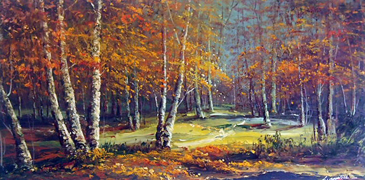 LS5017774 - 24"x48" Original Oil Painting