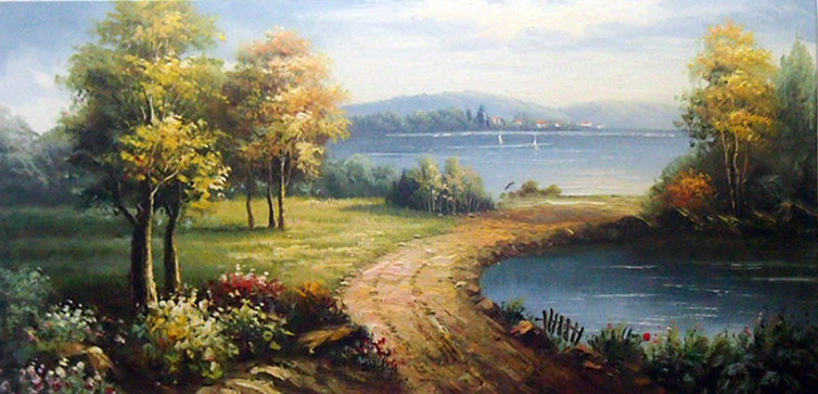 LS5018992 - 24"x48" Original Oil Painting