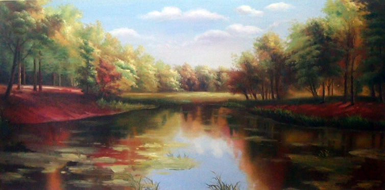 LS6518531 - 32"x65" Original Oil Painting