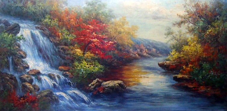 LS6518535 - 32"x65" Original Oil Painting
