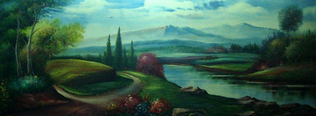 LS6820342 - 24"x72" Original Oil Painting