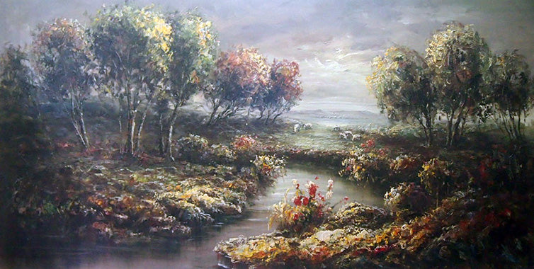 LS8118525 - 40"x80" Original Oil Painting