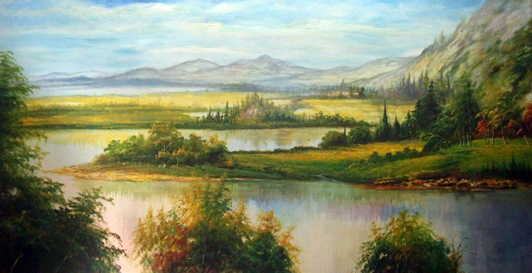 LS8118527 - 40"x80" Original Oil Painting